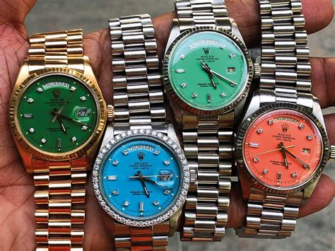 colourful rolex|rolex watch face colors.